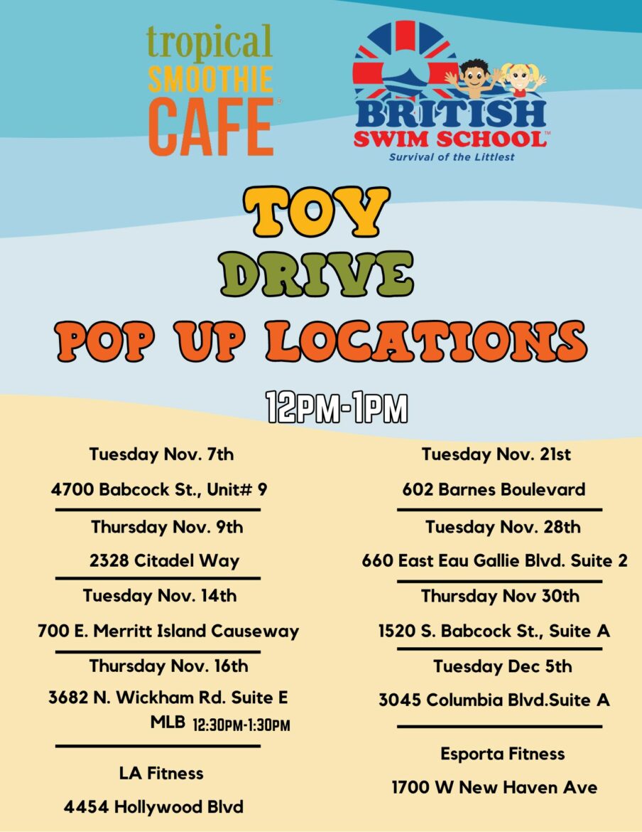 2023 Toy Drive Pop Up Locations